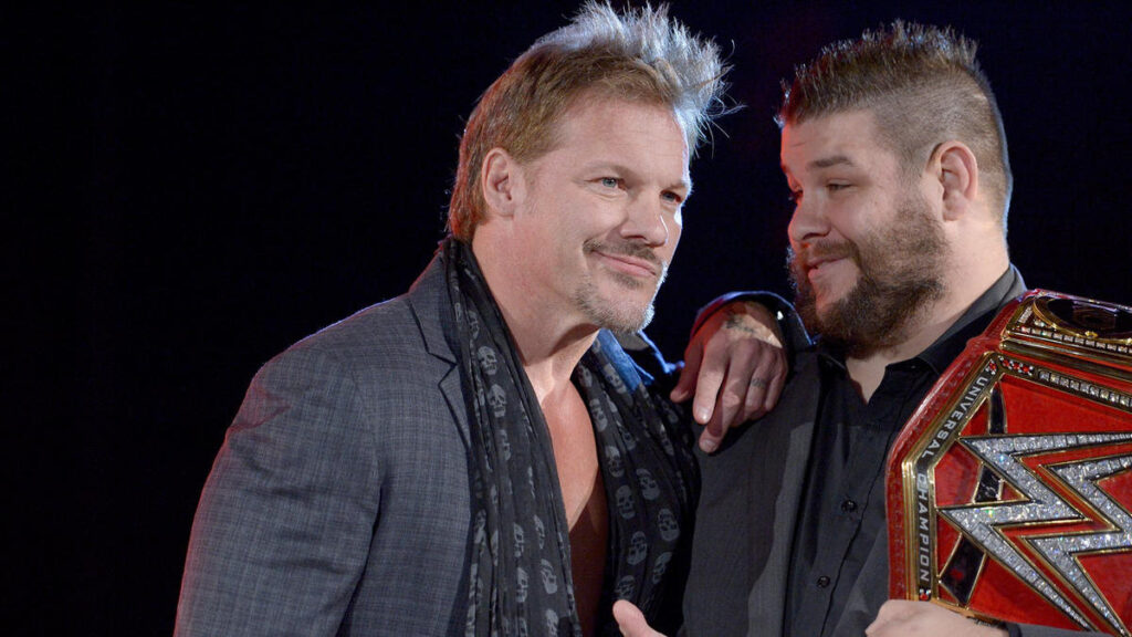 Jericho and Owens before he quit WWE