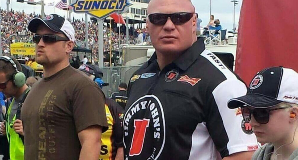 Luke Lesnar with Brock Lesnar son father